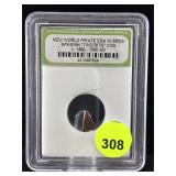 New world pirate era nummis spanish "Two bites"