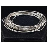 13 Sterling bracelets TW 17.7 g