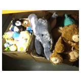 Care Bear and Assorted stuffed toys