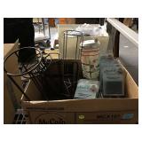 Vintage cocktail shaker grout cleaner paper towel