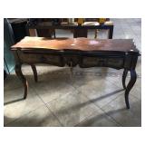 Wood hall table, approx 5 ft long (needs some