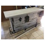 Wood bar, approx 6 ft long