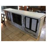 Wood buffet, approx 9 ft long