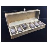 Set of sterling shakers in box