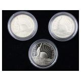 3-1986 liberty half dollar coins PROOF