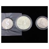 3-1986 liberty half dollar coins PROOF