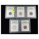 Cased coin collection