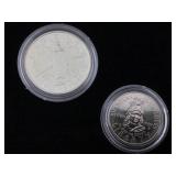 Silver Congressional coin and half dollar set