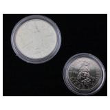 Silver Congressional coin and half dollar set