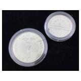 Silver Congressional coin and half dollar set