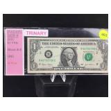 RADAR Note $1 Dollar  Bill 2003