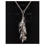 Sterling necklace with gemstones