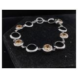 Sterling Bracelet with gemstones
