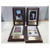 Baseball card plaques