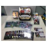 Football card lot with autos box empty