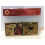 Michael Jordan gold bank note