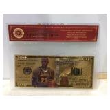 Lebrun James gold bank note