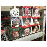 Assorted Dickensvale Porcelain light up houses in