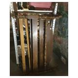 Wood headboard and frame