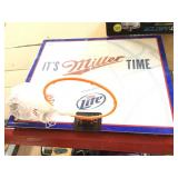 Miller Lite Basketball board, hoop with a/c