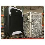 Pair of rolling travel cases.