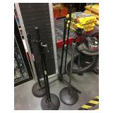 4 metal microphone stands, local pick up only