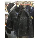 Guess Black leather jacket size M