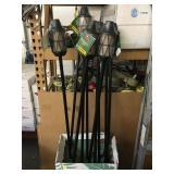 10 Tiki BiteFighter torch, approx 5 ft tall