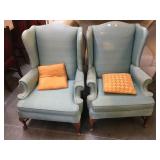 Matching high back accent chairs (one it