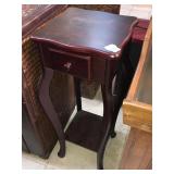 Wood skinny plant stand/side table