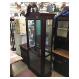Side door display cabinet, no shelves, approx 6