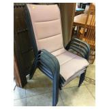 4 metal patio chairs