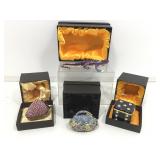 4 New Jeweled Enamel Trinket Boxes from Kalifano