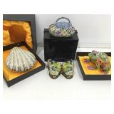4 New Jeweled Enamel Trinket Boxes from Kalifano