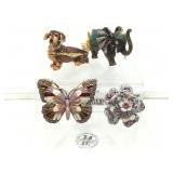 4 New Jeweled Enamel Trinket Boxes from Kalifano