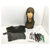 Homemade Chainmail hood and vest with extra links