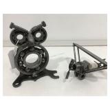 Two Handmade Carparts Sculptures. 4in. H Owl
