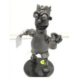 Bart Simpson Handmade Carparts Sculpture 6.5in H