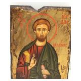 Certified Signed Religious Art Icon, hand painted