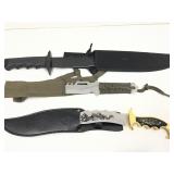 Three Bowie Knives