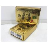 2Decks of New Kalifano Metallic $100 Playing Cards