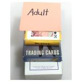 Adult. Trading cards.