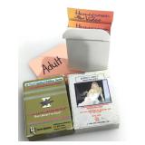 Adult. Trading cards.