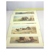 Budweiser Anheuser Busch Western Print set.