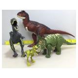 Dinosaur action figures.