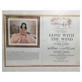 Vintage Gone with the wind playbook. Framed to