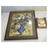 Framed art. Larger is framed to 19x24