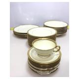 Black Knight Trianon plates and saucers. 30