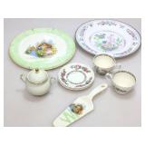 Collectible plates and more.