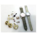 Assorted watches and costume jewelry